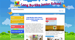 Desktop Screenshot of longbuckbyjunior.co.uk